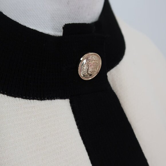 H&M Women's White Black Cardigan Size Small - Picture 4 of 6